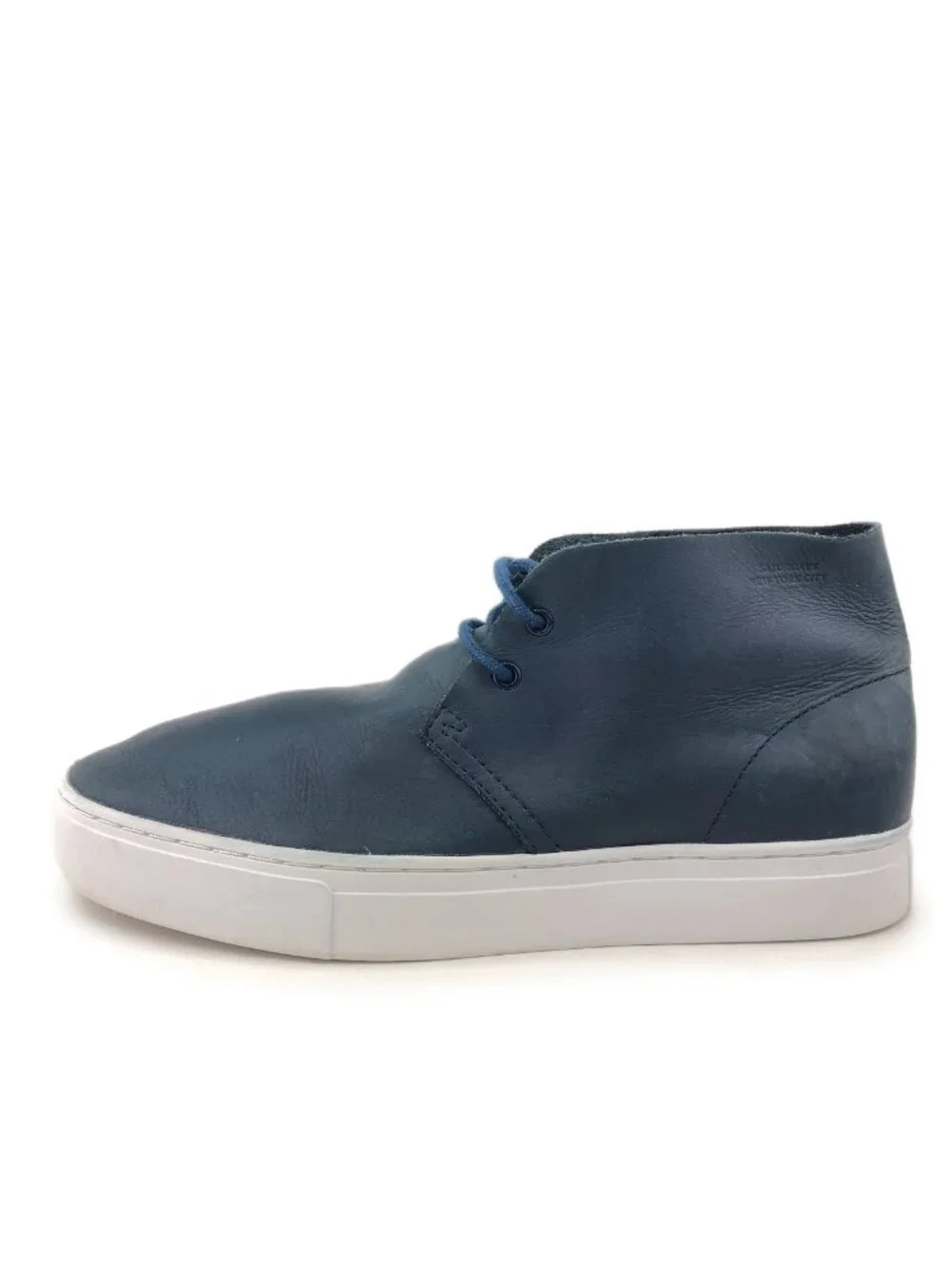 Saturdays NYC Damien Blue Leather Ankle Boots 10